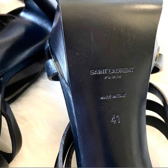 Like new YSL Tribute gladiator platform heel black - Picture 5 of 10